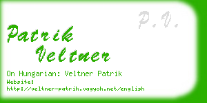 patrik veltner business card